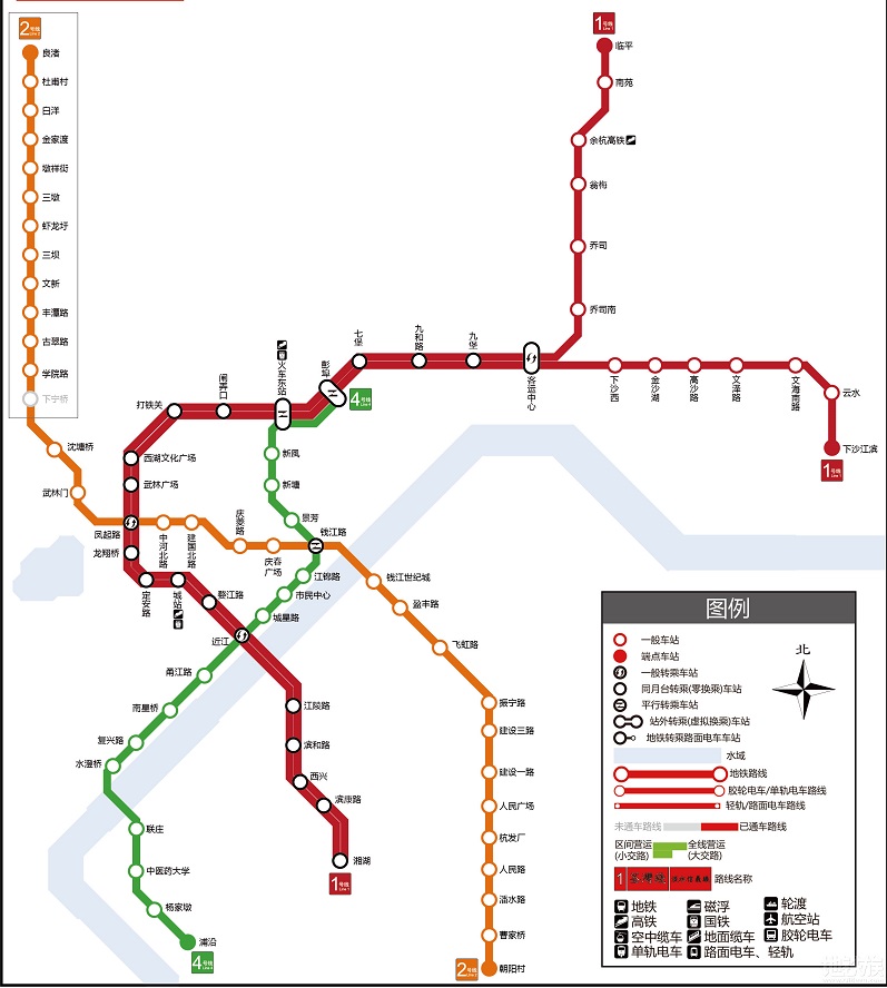 杭州地铁最新线路图，城市的脉络构建